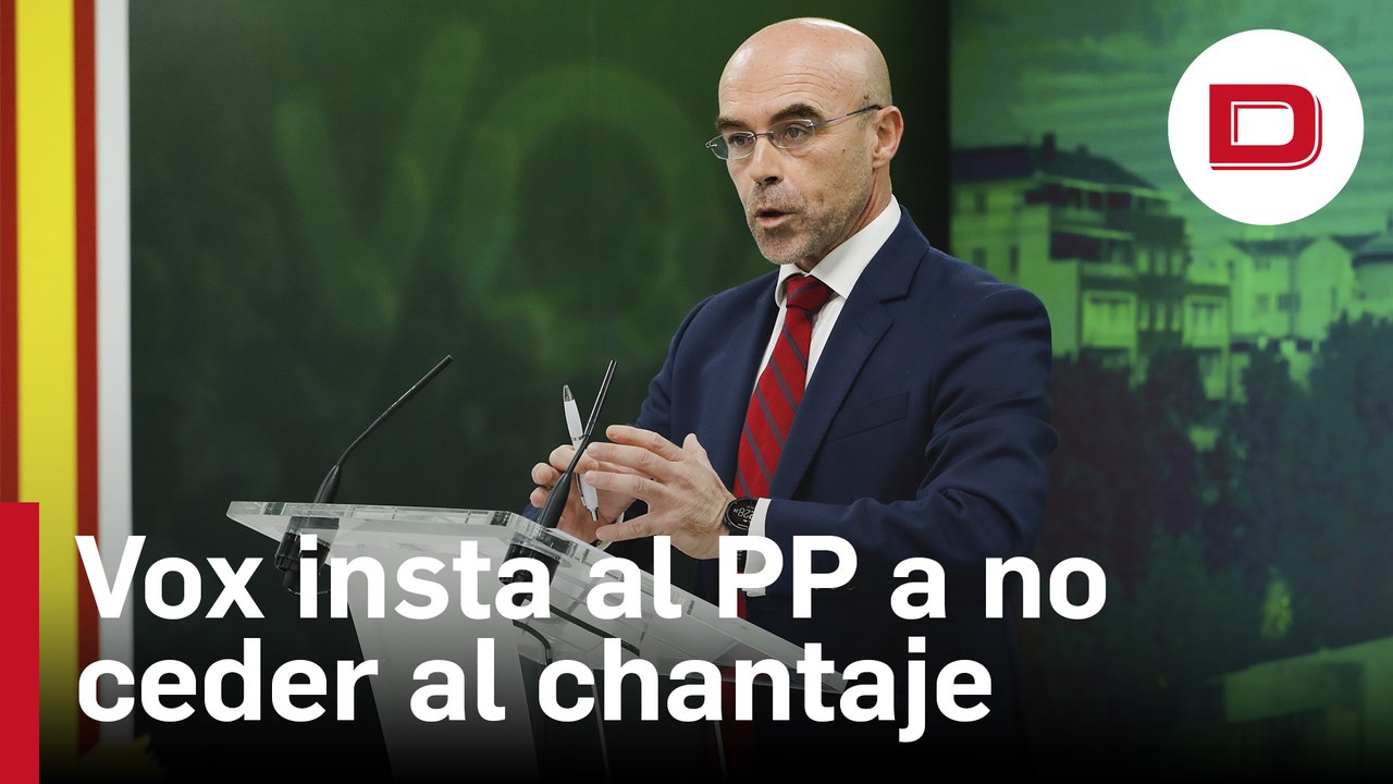 Vox insta al PP a no ceder si PSOE intenta cambiar mayorías para renovar CGPJ