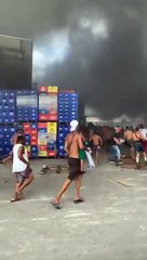 Incêndio atinge Ceasa-RJ