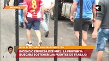 Incendio empresa depimiel la provincia buscará sostener las fuentes de trabajo