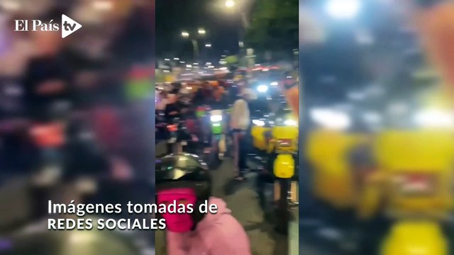 Las imágenes de las caravanas de motos que aterrorizan a Cali en pleno Halloween
