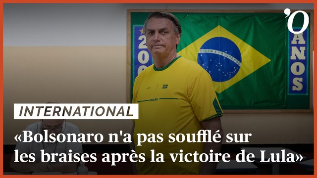 Brésil: «Bolsonaro n'a pas soufflé sur les braises après la victoire de Lula»