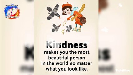 Kindness makes you the most beautiful person in the world no matter what you look like #life #short