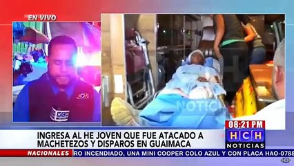 Hombre tiroteado y posteriormente macheteado llega al Hospital Escuela a recibir asistencia