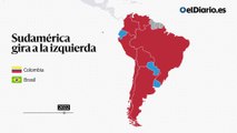 MAPA: Sudamérica gira a la izquierda