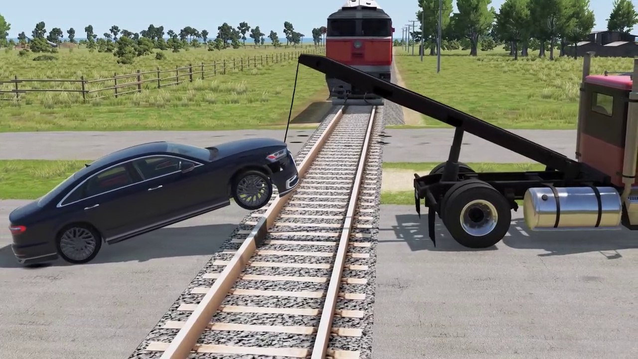 Cars vs Rails #9 – BeamNG.Drive