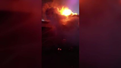 Palet fabrikasında çıkan yangın söndürüldü