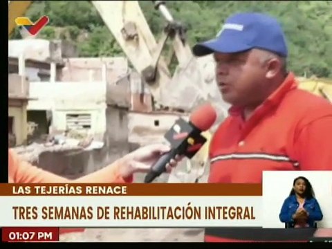 Continúan avances de la rehabilitación integral en los 23 sectores de Las Tejerías, estado Aragua