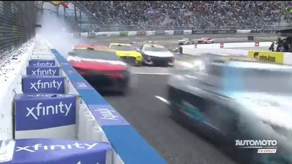 NASCAR Cup Series 2022 Martinsville 2 Race Chastain Crazy Move Finish French Commentary