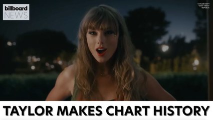 Télécharger la video: Taylor Swift Becomes the First Artist to Claim All Top 10 Spots on the Hot 100 As 'Midnights' Tops the Billboard 200 | Billboard News