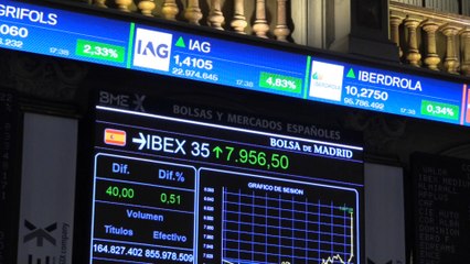 El Ibex 35 suma un 8 % en octubre y se queda a las puertas de los 8.000