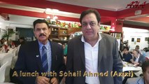 Akhmed Sayeen at Lunch with Sohail Ahmed (AZIZI) in Everest Cuisine Southampton UK on 30th October 2022
