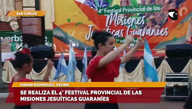 Se realiza el 4° Festival Provincial de las Misiones Jesuíticas Guaraníes