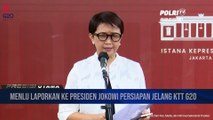 Presiden Jokowi Terima Laporan Menlu Terkait Persiapan Penyelenggaraan KTT G20
