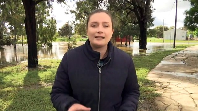 Dozens of properties have been evacuated at Cootamundra in the New South Wales Riverina region after flash flooding