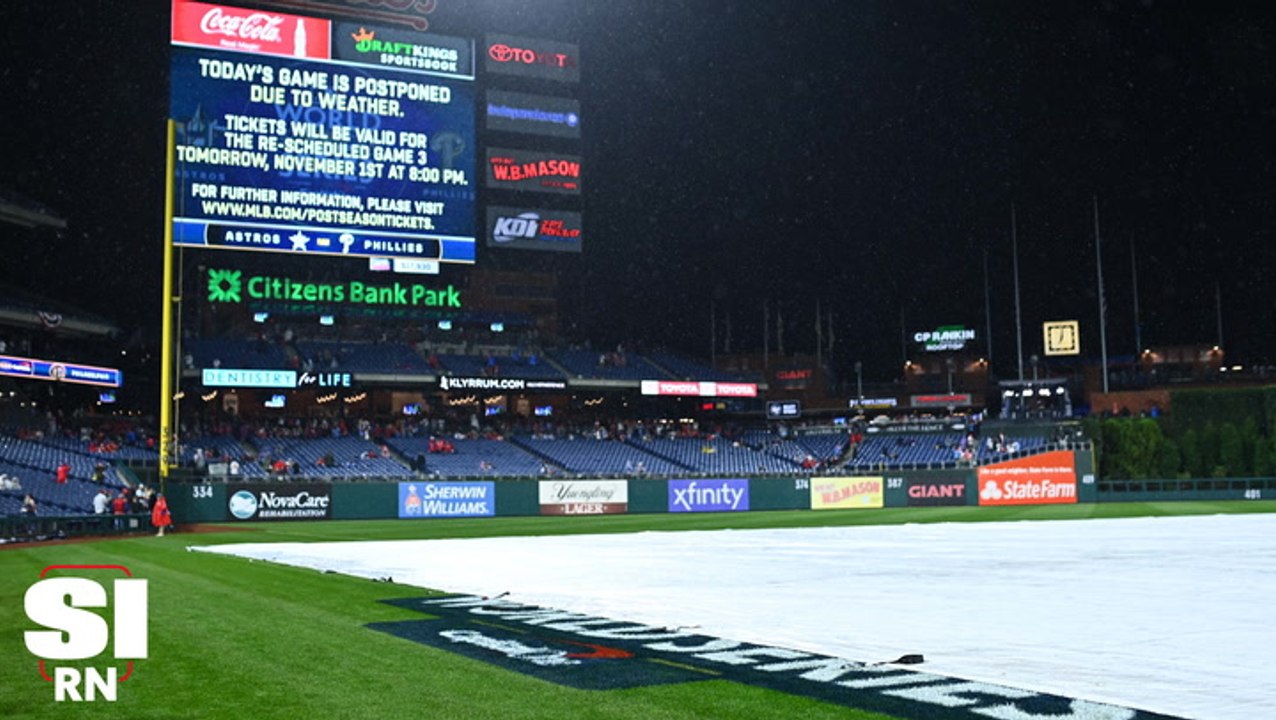 MLB Postpones Game 3 of World Series Because of Rain