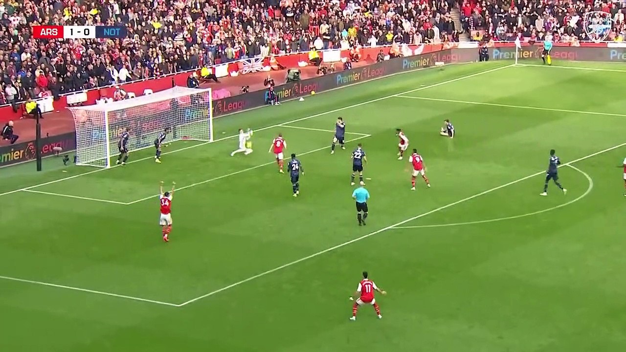 HIGHLIGHTS _ Arsenal vs Nottingham Forest (5-0) _ Martinelli, Nelson (2), Partey, Odegaard