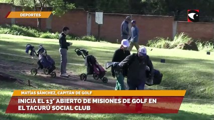 Inicia el 13° abierto de Misiones de golf en el Tacurú Social Club