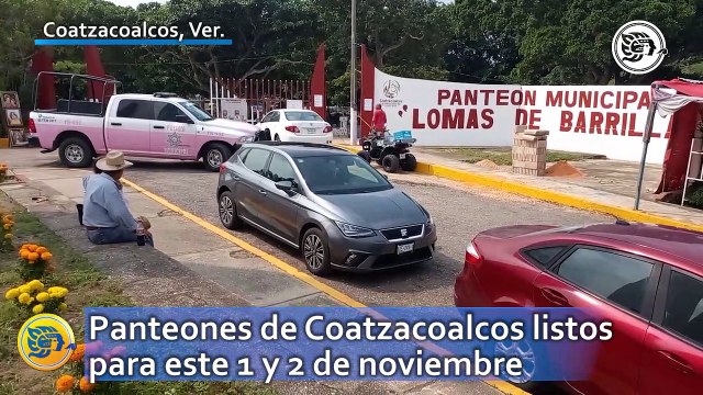 Panteones de Coatzacoalcos listos para este 1 y 2 de noviembre