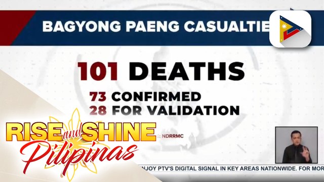 NDRRMC: Nasawi sa Bagyong #PaengPH, pumalo na sa higit 100
