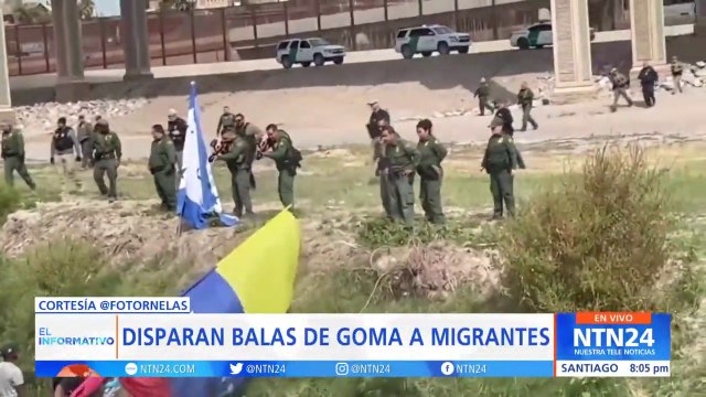 Patrulla fronteriza de EE. UU. dispersa a manifestantes venezolanos con balas de goma