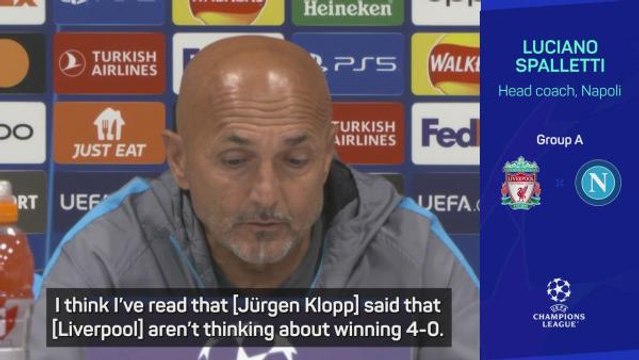'Napoli are no fools' - Spalletti laughs off Klopp downplaying Liverpool