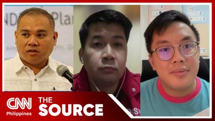 NDRRMC spokesperson Raffy Alejandro, DSWD Usec. Edu Punay and Exec. Dir. Angat Buhay Raffy Magno | The Source