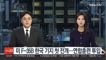 미 전투기 F-35B 한국 기지 첫 전개…연합훈련 투입