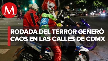 Cientos de motociclistas realizan la rodada del terror, generando caos y miedo
