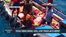 Detik-Detik Penumpang Berenang Selamatkan Diri saat Kapal Layar Tenggelam karena Tabrak Karang