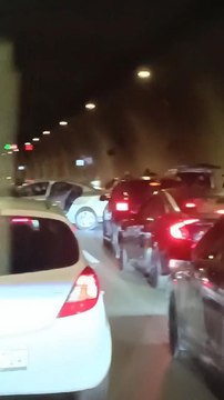 ÜSKÜDAR'DAKİ ASKER KONVOYUNDA TÜNELİ KAPATIP DRİFT YAPTILAR