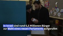 Parlamentswahl in Israel hat begonnen