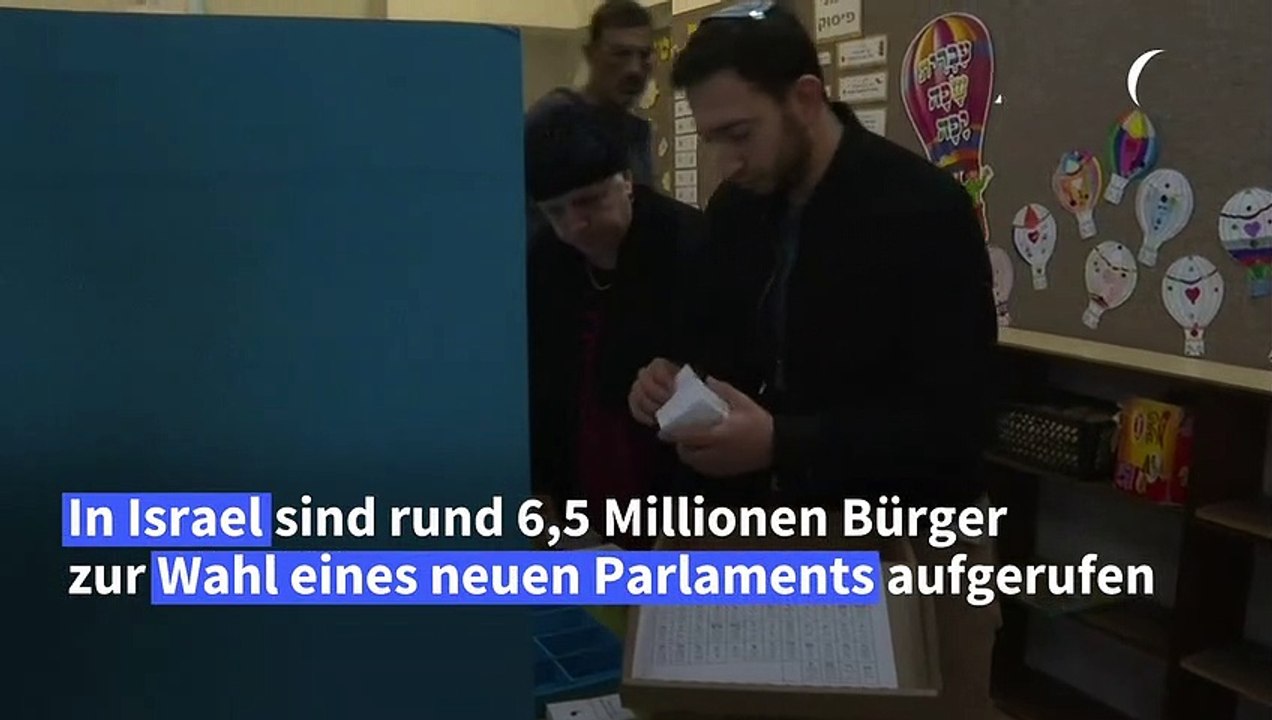 Parlamentswahl in Israel hat begonnen