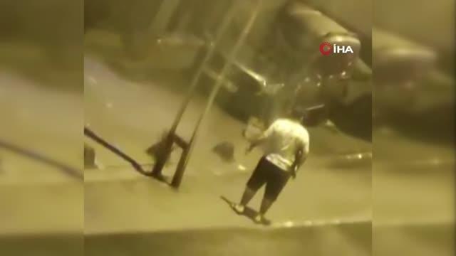 Aile tartışmasında pompalı tüfekli şahıs korku dolu anlar yaşattı