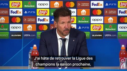 Groupe B - Simeone : "La Ligue Europa, c'est aussi une compétition européenne importante"