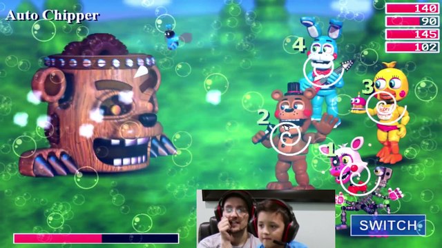 FNAF WORLD = CUTE and SQUISHY! FGTEEV Duddy & Mike Play a Cuddly RPG Animatronics Not-Scary Game