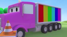 Learn Colors with  Cars Street Vehicles  Water Slide Colors for Kids Nursery Rhymes for Children