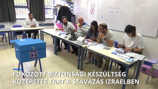 Fokozott biztonsági készültség közepette zajlik a parlamenti választás Izraelben