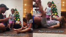 Guy pulls an insane prank on his daughter that leaves her shocked!