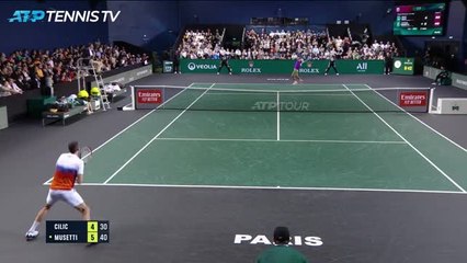 Rolex Paris Masters - Musetti s'offre Cilic au 1er tour