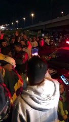 Agente de trânsito de Itajaí aparece em vídeo de uniforme apoiando bloqueio de rodovia