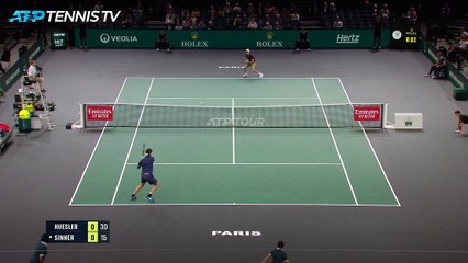 Rolex Paris Masters - Sinner se fait surprendre par Huesler
