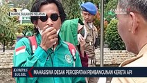 Unjuk Rasa Mahasiswa Desak Percepatan Pembangunan Kereta Api