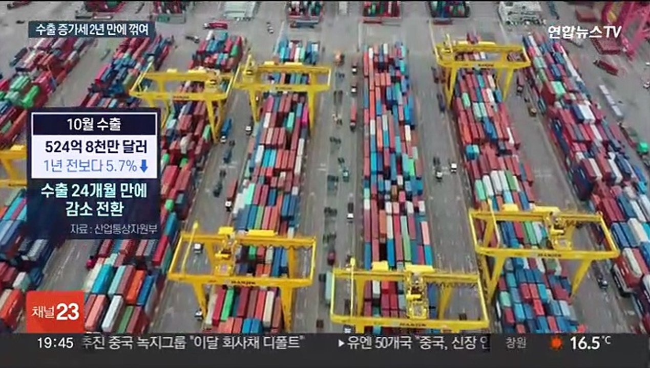 25년 만에 7개월 연속 무역적자…수출마저 감소