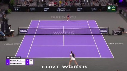 WTA Finals Fort Worth - Sakkari plus forte que Pegula