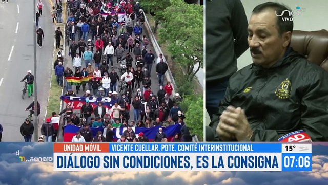 Vicente Cuéllar, reitera al Gobierno, dialogar sin condicionamientos para pacificar a Santa Cruz.