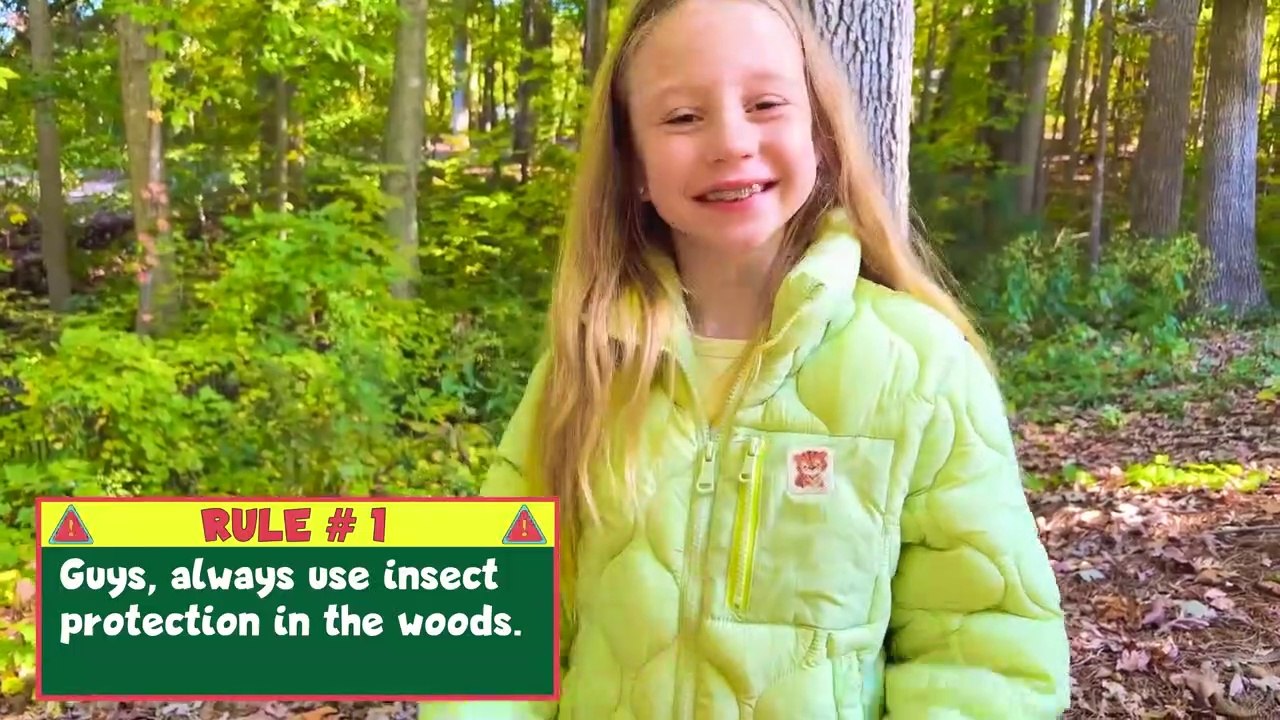 Nastya and the safety rules for kids in the forest