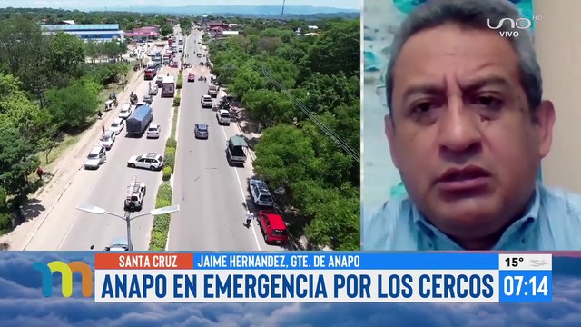 Anapo pone en duda el abastecimiento de granos en Santa Cruz a causa del cerco. Alerta que la seguridad alimentaria del país está en riesgo e insta a las autoridades dar solución al conflicto.