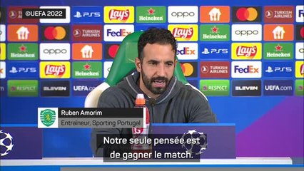 Groupe D - Amorim : "Notre seule pensée est de gagner le match"