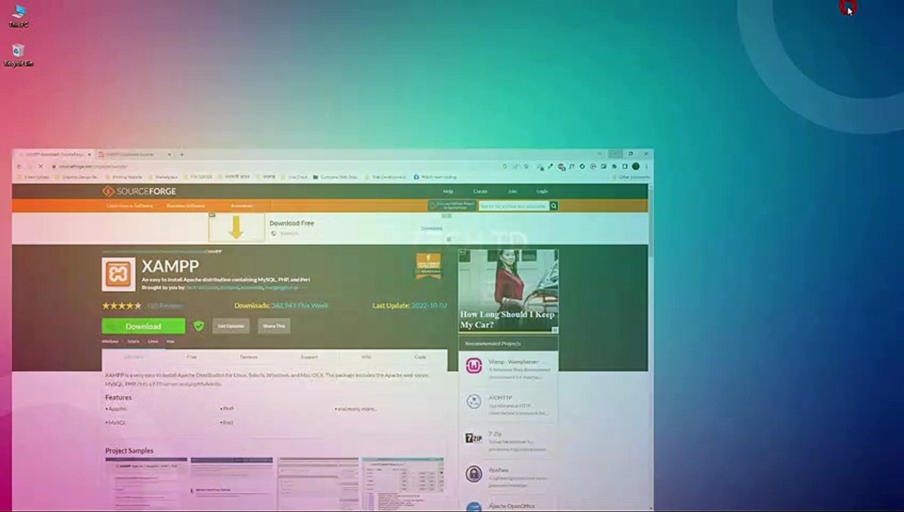 Xampp & WordPress install in windows