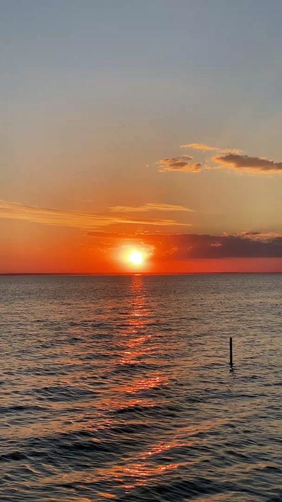 Sunset sea view